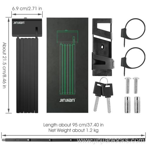 2022 new foldable lock for bike and ebike